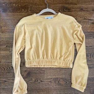 Super soft brand new yellow long sleeve top.